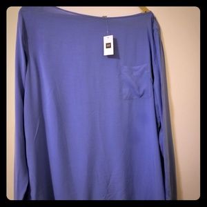 Gap Blue Boatneck long sleeve shirt.